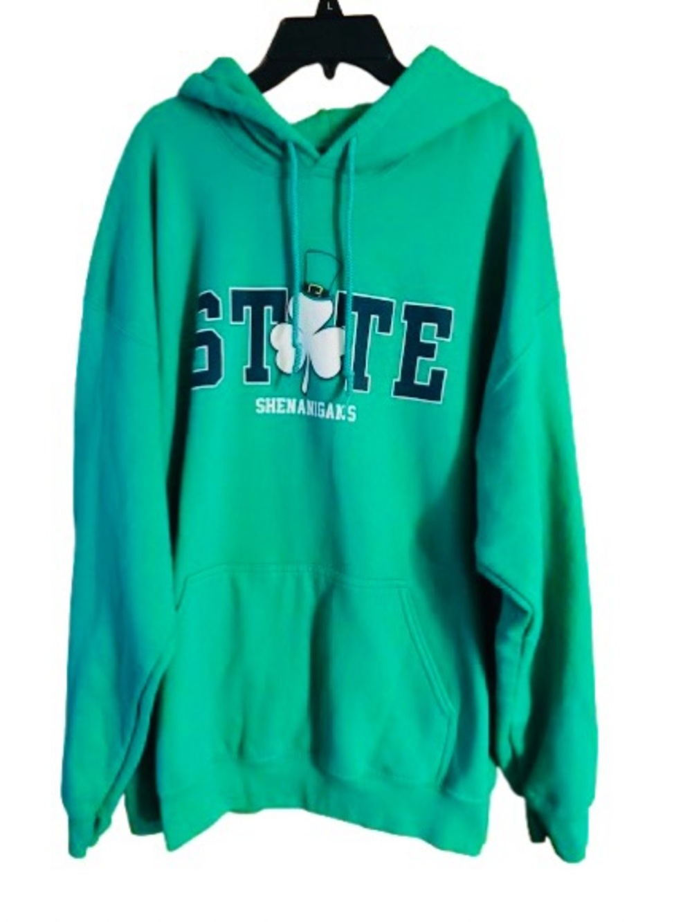 Green "STATE" Shenanigaks Hoodie XL